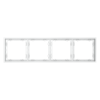 Рамка на 4 поста Voltum S70 VLS100402 (белый матовый)