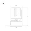 Встраиваемый светильник даунлайт Arlight MS-ARADO-TRIMLESS-R45-5W Warm3000 (WH-WH, 36 deg, 230V) (IP20 Металл) 052389