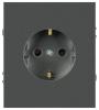 Розетка Эра Arktik 16-2101-06 с заземлением 2P+E Schuko 16А-250В графит Б0070419