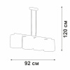 Подвесная люстра Vitaluce V2882-1/4S