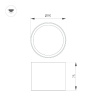 Накладной светильник Arlight SP-BISCOTTO-R90-8W Warm3300-MIX (BK, 80 deg, 230V) 054911