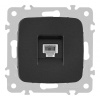 Розетка телефонная RJ11 Arte Milano 205.51-1.black