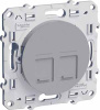 Розетка RJ45 двойная Schneider Electric Odace S53R481