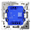 Проходной переключатель одноклавишный с подсветкой Voltum S70 VLS010405 (сталь)