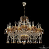 Подвесная люстра Bohemia Ivele Crystal 5413/10+5/240 G Amber/M-1G K721