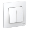 Выключатель 2-клавишный 10А Systeme Electric Blanca внутр BLNVS010501