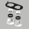 Встраиваемый светильник Lightstar Domino (214657+214606+214606+214007+214007) D6570606BMOD