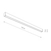 Уличный потолочный светильник Nowodvorski Outline Led L Black 11362