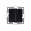 Механизм выключателя двухклавишный непроходной Arlight SWT-MK02-PL-BK-V (250V, 10A) 049888