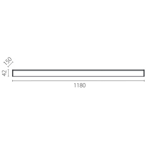 Линейный светильник Lightstar Trito Base 457467
