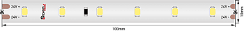 Светодиодная лента Designled 24В 2835 6Вт/м 2700K 20м IP67 DSG260S-24-WW-67 021664