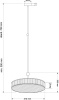 Подвесной светильник Kutek Lavone LAV-ZW-3(P)310-1/R