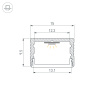 Профиль Arlight SL-SLIM15-H10-3000 ANOD (Алюминий) 065310