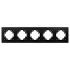 Рамка на 5 постов пластиковая Arlight FRM-PERIO-PL-5-BK 049763