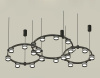 Комплект подвесного светильника Ambrella Light Techno Ring XR92092200 (A9209x3, C9242, C9238, C9232, N8462, N8478)