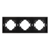 Рамка пластиковая на 3 поста Arlight FRM-TENDO-PL-3-BK 053844