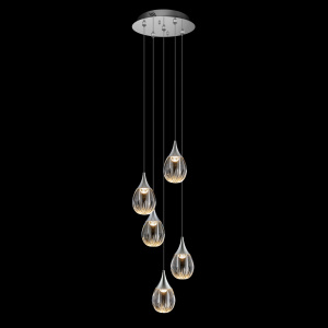 Каскадная люстра Delight Collection Stilla MD24001004-5A chrome/clear