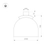 Трековый светильник Arlight ART-INBELT-CUP-R100-8W Day4000-MIX (BK, 90 deg, 48V, DALI) 051177