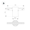 Трековый магнитный светильник Arlight MAG-ORIENT-AXIO-R60-15W Day4000 (WH, 24 deg, 48V) (IP20 Металл) 059255