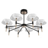 Люстра на штанге DeLight Collection MD21001018-8A black/gold