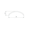 Экран Arlight SL-KANT-H16-2000 ROUND BLACK (Пластик) 065411