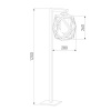 Уличный светильник на столбе Elektrostandard Ambra 35133/F черный 4690389176876 a056235