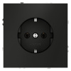 Розетка Voltum S70 VLS040108 (черный матовый)