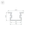 Профиль Arlight PDS-FS-2000 ANOD BLACK 040734