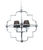 Подвесная люстра Lumina Deco Baltimore LDP 8020-4 CHR+BK