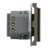 Выключатель карточный Stekker Эмили RSW40-5114-09 антрацит, soft touch 50701
