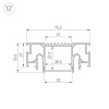 Профиль Arlight STRETCH-32-CEIL-CENTER-2000 WHITE 053526