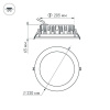 Встраиваемый светодиодный светильник Arlight LTD-220WH-Frost-30W Day White 021498