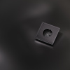 Накладка для розетки с заземлением и защитными шторками, S70 Metal (антрацит) Voltum VLSM000712