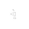 Заглушка торцевая черная Lightstar Due Hermes 510167