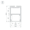Алюминиевый профиль Arlight ARH-Line-3750A-3000 Anod 036137
