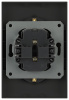Розетка Эра Arktik 16-2107-05 без заземления двойная 2X2P 16А-250В антрацит Б0071685