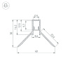 Алюминиевый профиль Arlight DECORE-S6-INT-COMFORT-2000 ANOD внутренний 043161