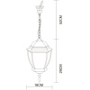 Уличный подвесной светильник Arte Lamp Pegasus A3151SO-1BN