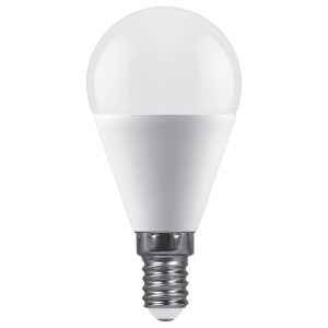 Лампа светодиодная Feron LB-990 шар матовый E14 15W 175-265V 4000K 52079
