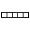 Рамка на 5 постов Voltum S70 VLS100508 (черный матовый)