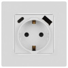 Розетка со шторками с USB type-A+C Эра 12-4108-01 Б0067752