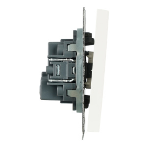 Выключатель двухклавишный Stekker Эмили RSW10-5116-01 белый фарфор soft touch 50822
