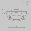 Встраиваемый светильник Maytoni Technical Hoop DL086-GX53-SQ-B