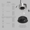 Встраиваемый светильник Denkirs Shine Glow DK2430-BK