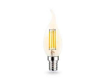 Филаментная светодиодная лампа Ambrella Light Bulbing E14 11W 2700K свеча на ветру 351123