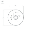 Профиль Arlight SL-ROUND-D70-360deg-2000 ANOD 037770