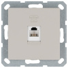 Телефонная розетка RJ11 с накладкой, цвет Тауп Jasmart G6101T