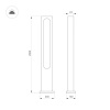 Уличный светильник Arlight LGD-MUSE-BOLL-H2000-18W Warm3000 (DG, 328 deg, 230V) 037522