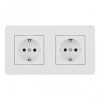 Розетка Arte Milano SET16-2-40-1x2 white