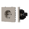 Розетка зк со шторками софт-тач кашемир Arlight SCT-MEU-SFPL-CA (250V, 16A) 059452(1)